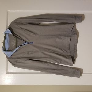 Southern Tide, quarter zip. XS. Light grey.